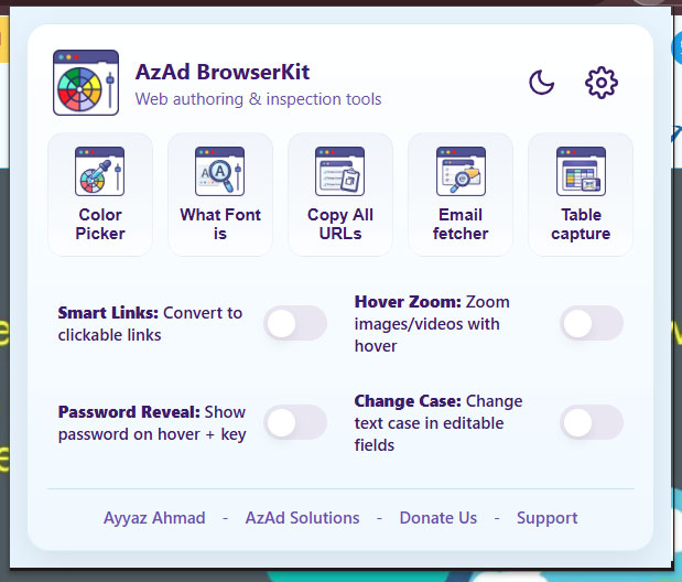 Extension Popup